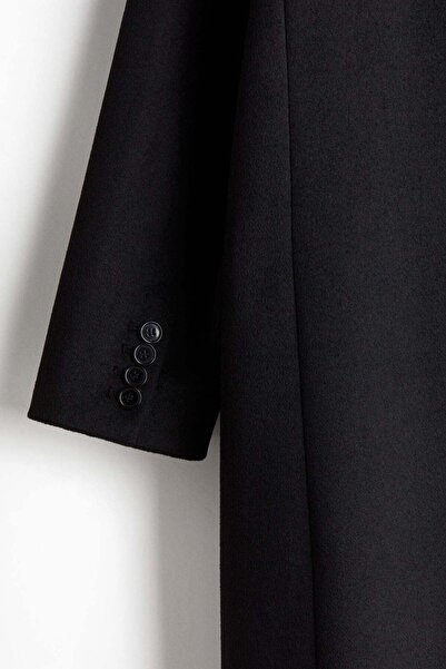 H&M معطف من الصوف المخلوط مزدوج الصدر