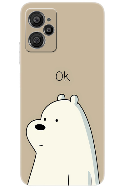 CASPER Via X30 / X30 PLUS Uyumlu Kılıf Desen Baskılı Silikon Panda OK STK:641 CP-S8ch7uw