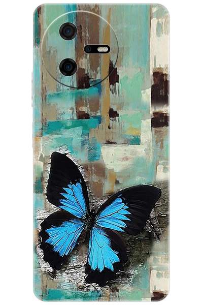 CASPER Via A40 Kılıf Desen Baskılı Silikon Kelebek Resim STK:549 CP-xIC3LdG