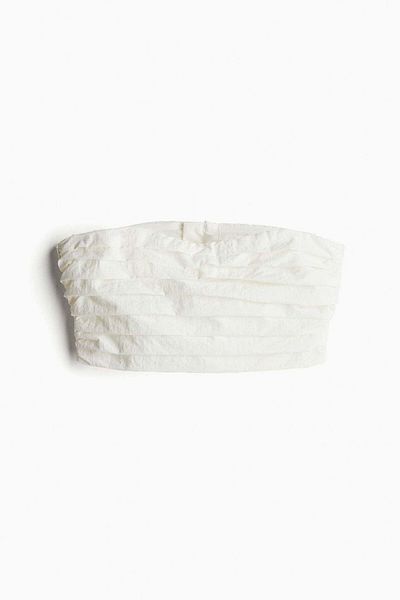 H&M Cropped nylon bandeau top