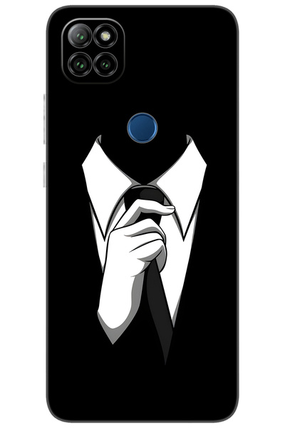 CASPER Via E30 / E30 PLUS Uyumlu Kılıf Desen Baskılı Silikon Gizemli Adam STK:611 CP-9n5Gs1x