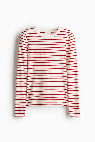 H&M Ribbed jersey top