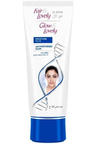 Fair & Lovely Glow (Fair) & Lovely Cream 100g Moisturizing Plus / Blue