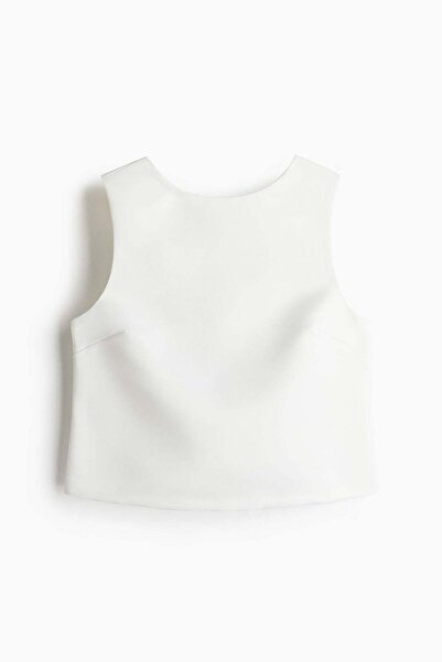 H&M Bow-detail deep-back top