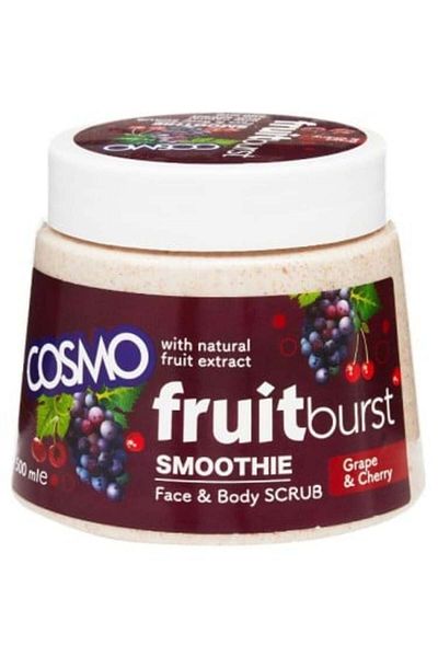 Cosmo - Face and body scrub with grapes and cherries, 500 ml