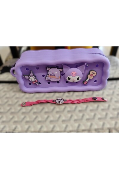 ada çanta kırtasiye Cutie de creion din silicon cu figurină Kuromi AD7021