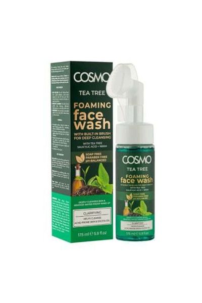 Cosmo - Foaming Face Wash with Tea Tree Extract with Brush , 175 ml
