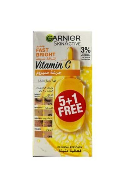 Garnier 3% Rapid Glow Serum Dose, 6*1.5ml