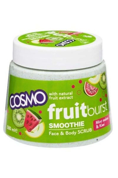 Cosmo Face and Body Scrub with Mint, Watermelon & Kiwi - 500ml