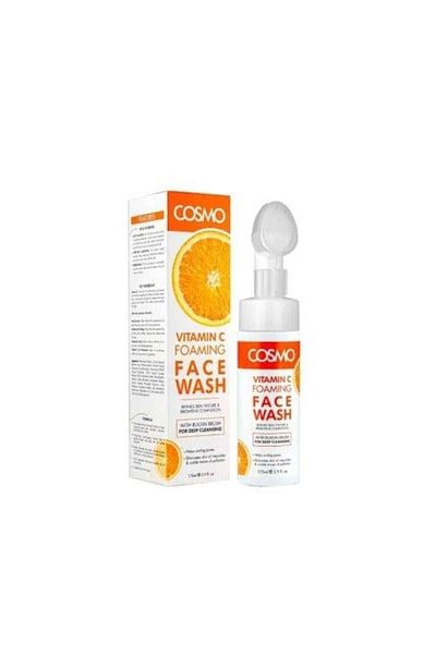 Cosmo Vitamin C Foaming Facial Cleanser with Brush, 175ml