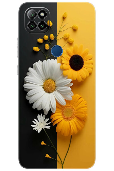 CASPER Via E30 / E30 PLUS Uyumlu Kılıf Desen Baskılı Silikon Papatya Serisi STK:737 CP-9mKjf5j