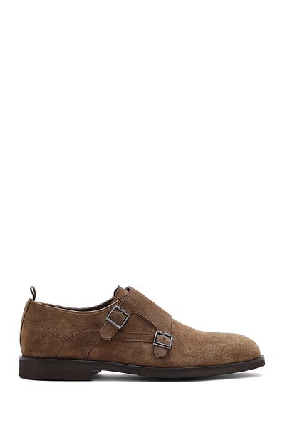 Derimod Men's Mink Buckle Suede Leather Casual Shoes 25Sfd 603310