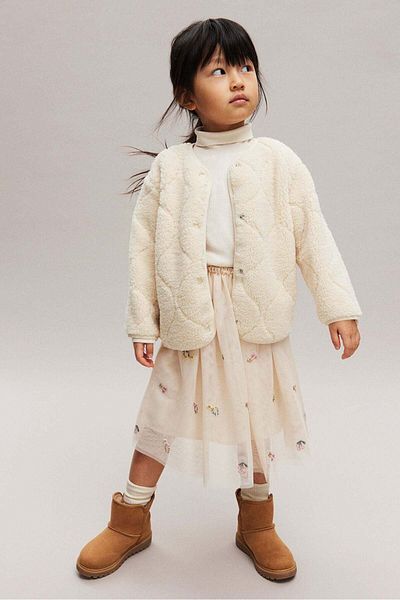 H&M Quilted teddy jacket