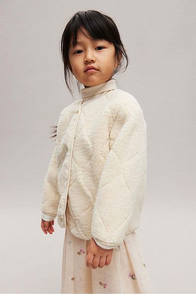 H&M Quilted teddy jacket