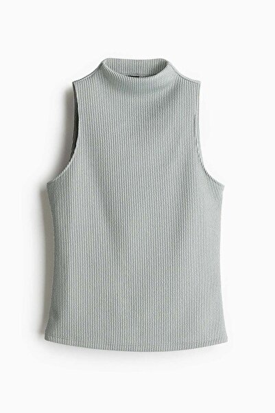 H&M Glittery turtleneck vest top