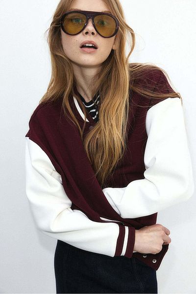 H&M Motif-detail Baseball Jacket