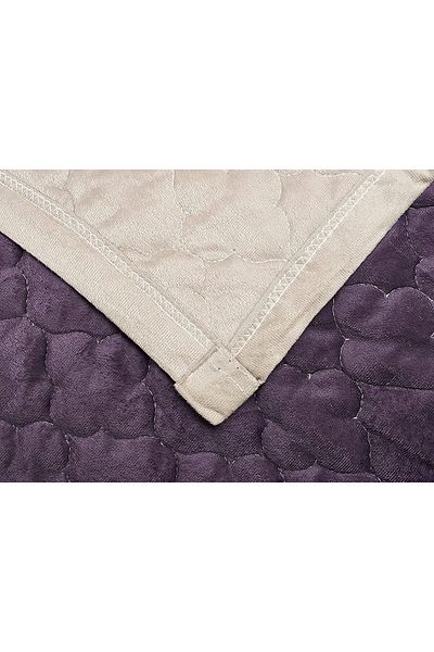 Generic 4 Pieces Dual Color Comforter Set For All Season Single Size 160x210 Cm Velvet Bedding Set