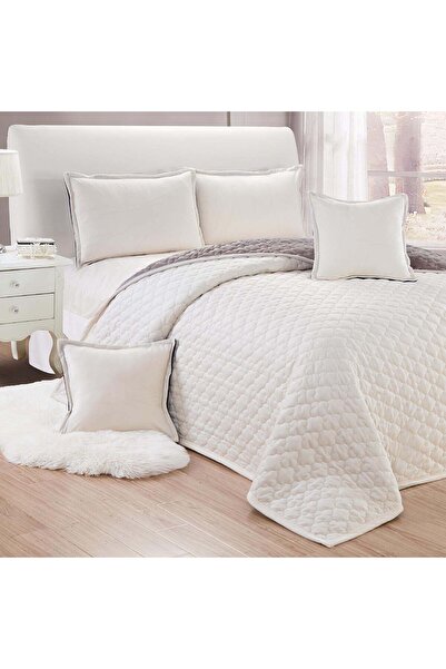 Generic 4 Pieces Dual Color Comforter Set For All Season Single Size 160x210 Cm Velvet Bedding Set