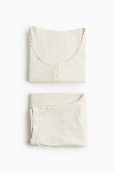 H&M Pointelle cotton pyjamas