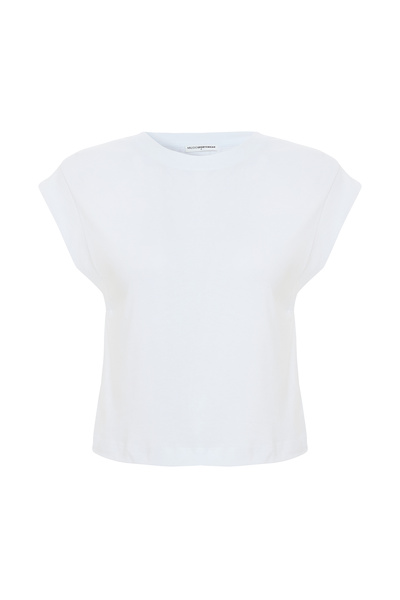 Mudo BİSİKLET YAKA DÜŞÜK KOL T-SHIRT