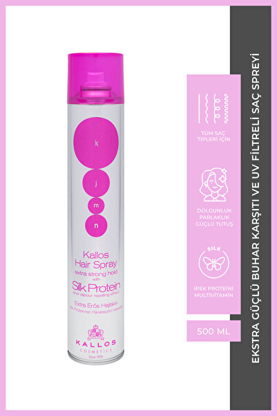 Kallos Cosmetics Kallos Kjmn Ekstra Güçlü Buhar Karşıtı ve Uv Filtreli Saç Sp...