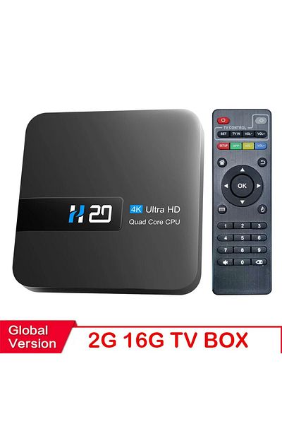 Choice صندوق تلفاز ذكي جديد من HONGTOP H20 مزود بمقبس أمريكي بسعة 2 جيجابايت و16 جيجابايت يعمل بنظام أندرويد 10.0 وذاكرة 2 جيجابايت و16 جيجابايت ودقة 4K ثلاثية الأبعاد عالية الدقة ومشغل وسائط H.265 ونظام أندرويد