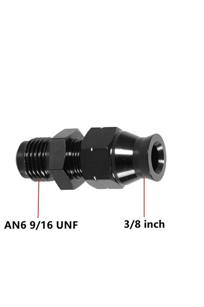 Choice AN6 to 3 8 inch 6AN Male Flare to 5/16" Fuel Hardline Tube Fitting Adapter 6AN Male Flare to 3/8" St