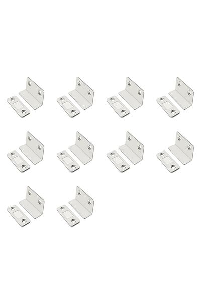 Choice Silvery 10pcs 10-1PCS L-shaped Magnetic Door Closer Self-adhesive Invisible Cabinet Door Suction War
