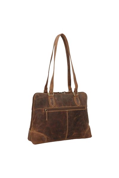 Greenburry Vintage Shopper Tasche Leder 37 cm Laptopfach