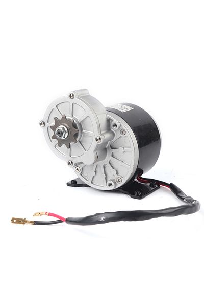 Choice Black 12v 250w Gear Reduction Electric Motor With 9 Tooth Sprocket Brushed Dc Motors Reductor For E‑
