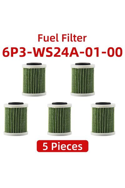 Choice 5 Pieces Fuel Filter 6P3-WS24A-01-00 For Yamaha Outboard Engine 150hp 200hp 225hp 250hp 300hp 350hp