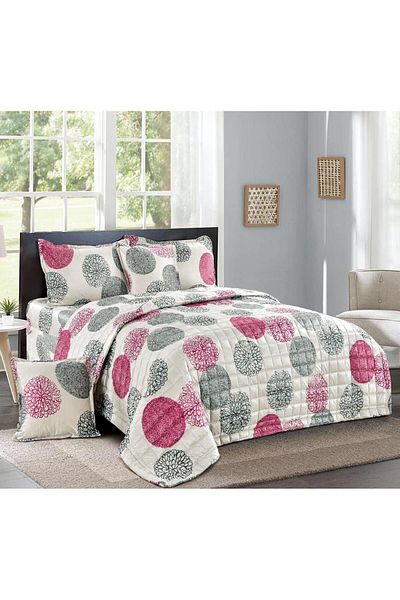 Generic 4 Pieces Floral Comforter Set For All Season Single Size 160X210Cm Velvet Bedding Set