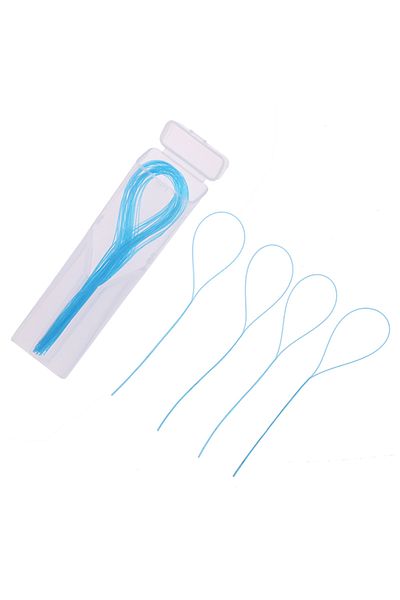Choice One Size 35pcs Dental Floss Threaders Needle Tooth Brackets Wire Holders Between Orthodontic Bridges