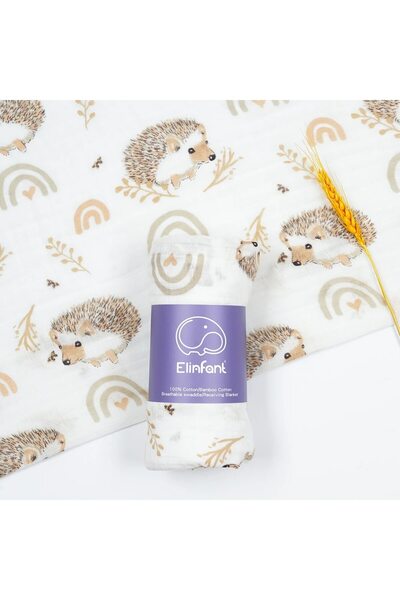 Choice S155 100% قطن 120*110 سم 2 طبقات منشفة حمام للأطفال حديثي الولادة لفاف...