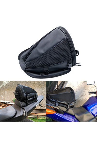Choice Black 2 Waterproof Motorcycle Rear Seat Bag Multifunction Crossbody Sh...