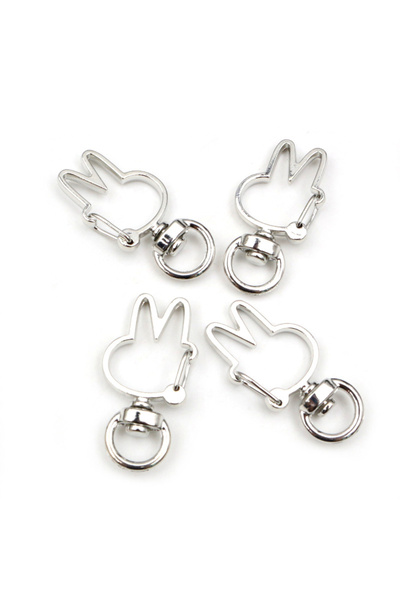 Choice AF5-49 10 قطع من خطافات زناد على شكل قلب قطة لسلسلة المفاتيح وخطافات م...