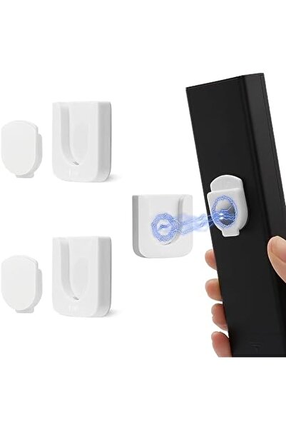 Choice عملة بيضاء 2 قطعة جهاز تحكم عن بعد مغناطيسي مع كوب شفط قوي لاصق مثبت على الحائط للتلفزيون