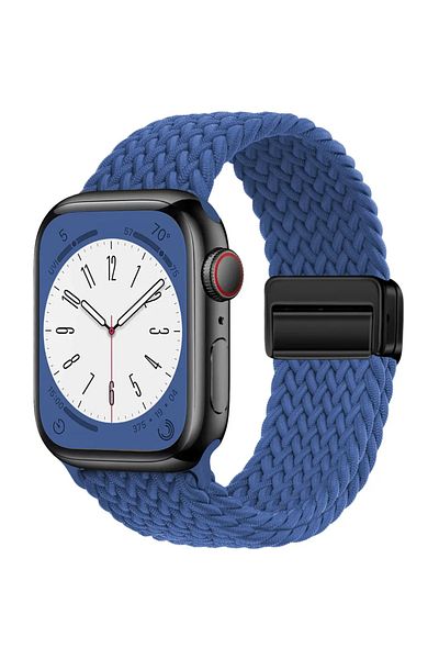 Choice 38mm 40mm 41mm Atlantic Blue Braided Strap For Apple Watch Band 44mm 40mm 45mm 49mm 41mm 38 buckle B