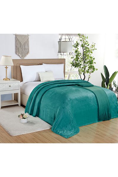 Generic Single Size Throw Blanket All Season Lightweight Flannel Blanket For Couch Bed And Sofa 150X200 cm