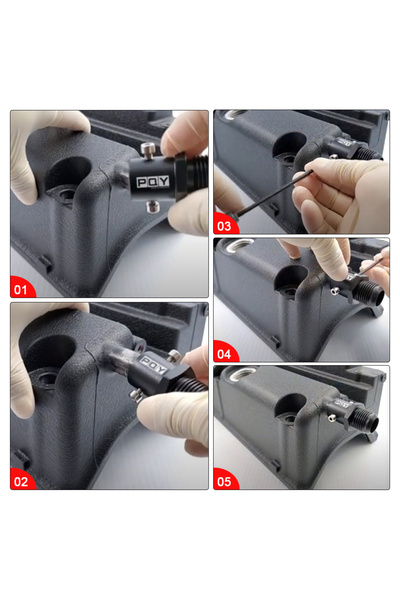 Choice1 FREE SHIPPING - Breather Fitting Adapter 19mm AN10 Valve Cover Vent Outlet K-Swap For Honda Civic...