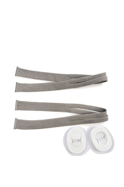 Choice Blue Gray Cpap Elastic Headband Mask P10 Nasal Pillow Mask Includes 2 Adjustment Clips Suitable For