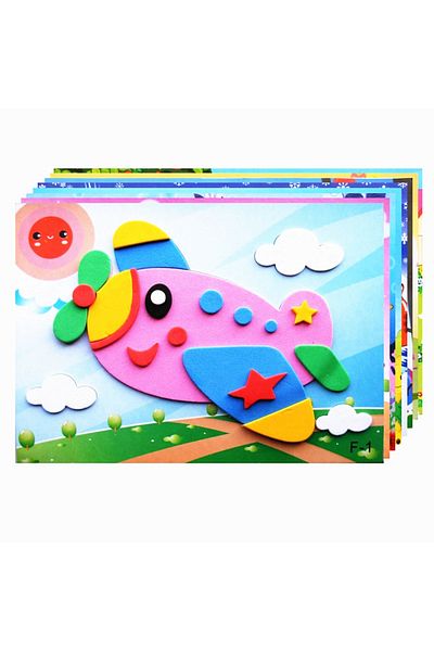 Choice 10 Pcs Random Style 10Pcs 3D EVA Foam Stickers Puzzle Cartoon Animal 20 Styles DIY Handmade Early Le