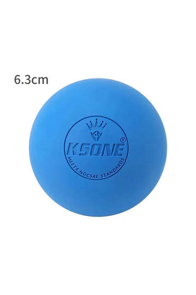 Choice كرة تدليك مطاطية زرقاء لليوجا واللياقة البدنية واسترخاء العضلات وتخفيف...