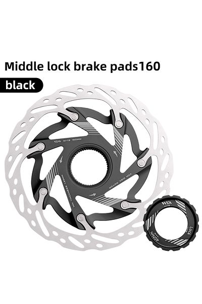 Choice 160mm Black VXM Road Bicycle Center lock Disc Brake Rotor Pads CNC Lighweight Aluminum Alloy MTB Bik