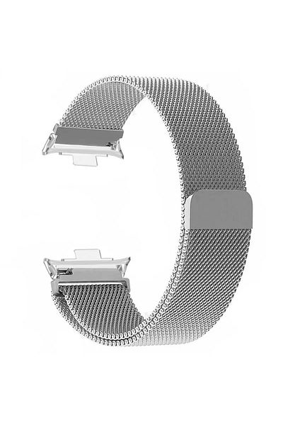 Choice For Redmi Watch 5 Silver Magnetic Loop Band For Xiaomi Mi Band 9 Pro 8 Pro Stainless Steel Bracelet