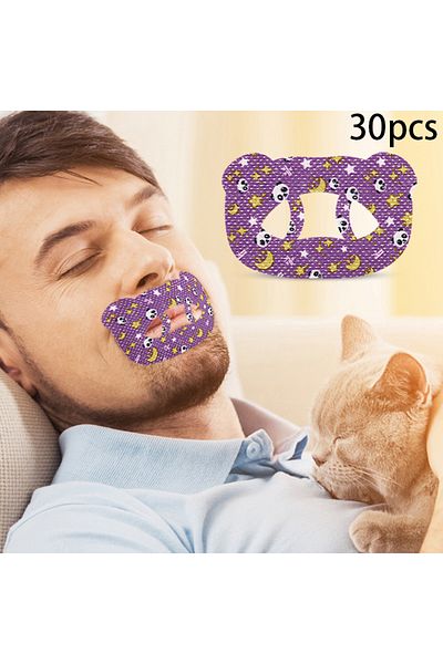 Choice 30pcs Anti-Snoring Stickers For Children Adult Night Sleep Lip Nose Breathing Improving Patch Mou...