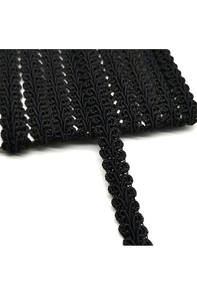 Choice 11mm wide Black 2 Yards Lace Trim Ribbon Centipede Braided DIY Craft Sewing Accessories Wedding Deco