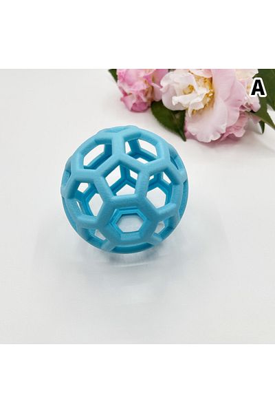 WHPHous A Dog Natural Rubber Chew Toy Dog Geometric Safety Ball Pet Interactive Balls Puppy Training Playin.