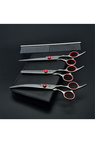 Choice 7 inch Z3001-Hong-D4-7Y Dog Grooming Scissors Purple Dragon 6" 7" Stainless Pet Beauty Scissors Cutt