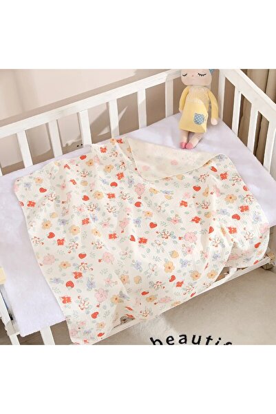 Choice بطانية استقبال للأطفال حديثي الولادة من القطن والشاش بمقاس 80×80 سم، ب...